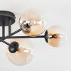 Chehalis Plafondlamp, Kogellampje 62 cm Amber, Duidelijk, 6-lichts