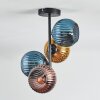Koyoto Plafondlamp, Kogellampje 31 cm Blauw, Goud, Koperkleurig, 4-lichts