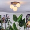 Chehalis Plafondlamp, Kogellampje 30 cm Wit, 3-lichts