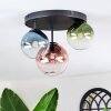 Chehalis Plafondlamp, Kogellampje 30.5 cm Blauw, Groen, Duidelijk, Koperkleurig, 3-lichts