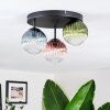 Chehalis Plafondlamp, Kogellampje 30.5 cm Blauw, Groen, Duidelijk, Koperkleurig, 3-lichts