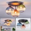 Chehalis Plafondlamp, Kogellampje 33.5 cm Blauw, Groen, Duidelijk, Koperkleurig, 3-lichts
