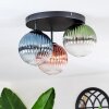 Chehalis Plafondlamp, Kogellampje 33.5 cm Blauw, Groen, Duidelijk, Koperkleurig, 3-lichts