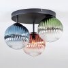 Chehalis Plafondlamp, Kogellampje 33.5 cm Blauw, Groen, Duidelijk, Koperkleurig, 3-lichts