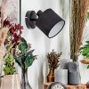 Bassagoda Wandlamp, Muurspot Zwart, 1-licht