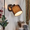 Bassagoda Wandlamp, Muurspot Zwart, 1-licht