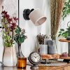 Bassagoda Wandlamp, Muurspot Zwart, 1-licht
