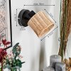 Cavaca Wandlamp, Muurspot Zwart, 1-licht