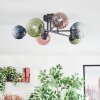 Chehalis Plafondlamp, Kogellampje 55 cm Blauw, Groen, Duidelijk, Koperkleurig, 6-lichts