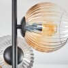 Koyoto Plafondlamp, Kogellampje 31 cm Amber, Duidelijk, Rookkleurig, 4-lichts