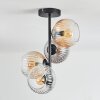 Koyoto Plafondlamp, Kogellampje 31 cm Amber, Duidelijk, Rookkleurig, 4-lichts