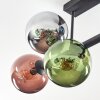 Gastor Plafondlamp, Kogellampje Blauw, Chroom, Groen, Koperkleurig, Rookkleurig, 6-lichts