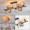 Koyoto Plafondlamp, Kogellampje Goud, Zwart, 8-lichts