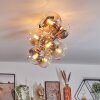 Koyoto Plafondlamp, Kogellampje Goud, Zwart, 8-lichts