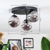 Chehalis Plafondlamp, Kogellampje 30.5 cm Rookkleurig, 3-lichts