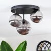 Chehalis Plafondlamp, Kogellampje 30 cm Rookkleurig, 3-lichts