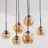 Ripoll Hanglamp, Kogellampje, Hanglamp Amber, 6-lichts
