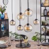 Koyoto Hanglamp, Kogellampje, Hanglamp Amber, Duidelijk, 6-lichts