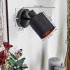 Fallhagen Wandlamp, Muurspot Zwart, 1-licht
