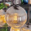 Koyoto Hanglamp, Kogellampje, Hanglamp Amber, Duidelijk, Rookkleurig, 6-lichts