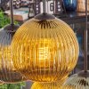 Koyoto Hanglamp, Kogellampje, Hanglamp Blauw, Goud, Groen, 6-lichts