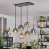 Koyoto Hanglamp, Kogellampje, Hanglamp Amber, Blauw, Groen, Duidelijk, Rookkleurig, 6-lichts