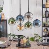 Koyoto Hanglamp, Kogellampje, Hanglamp Amber, Blauw, Groen, Duidelijk, Rookkleurig, 6-lichts