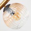 Koyoto Plafondlamp, Kogellampje Goud, Zwart, 8-lichts