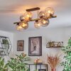 Koyoto Plafondlamp, Kogellampje Goud, Zwart, 8-lichts