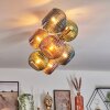 Koyoto Plafondlamp, Kogellampje Goud, Zwart, 8-lichts