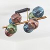 Koyoto Plafondlamp, Kogellampje Goud, Zwart, 8-lichts