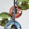 Koyoto Plafondlamp, Kogellampje 31 cm Blauw, Groen, Koperkleurig, 4-lichts