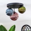 Chehalis Plafondlamp, Kogellampje 30 cm Blauw, Groen, Koperkleurig, 3-lichts