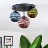 Chehalis Plafondlamp, Kogellampje 30 cm Blauw, Groen, Koperkleurig, 3-lichts