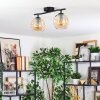 Ripoll Plafondlamp, Kogellampje Amber, 2-lichts