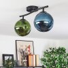 Gastor Plafondlamp, Kogellampje Blauw, Groen, 2-lichts