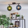 Gastor Plafondlamp, Kogellampje Blauw, Groen, 2-lichts