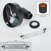 Alsen Wandlamp, Muurspot Zwart, 1-licht