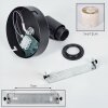 Bassagoda Wandlamp, Muurspot Zwart, 1-licht
