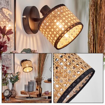 Ramila Wandlamp, Muurspot Zwart, 1-licht