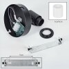 Fallhagen Wandlamp, Muurspot Zwart, 1-licht