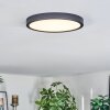 Finsrud Plafondlamp, Paneel LED Zwart, 1-licht