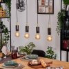 Veria Hanglamp, Hanglamp Messing, Zwart, 4-lichts