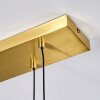 Veria Hanglamp, Hanglamp Messing, Zwart, 4-lichts