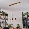 Veria Hanglamp, Hanglamp Messing, Zwart, 4-lichts
