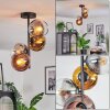 Koyoto Plafondlamp, Kogellampje 31 cm Goud, Duidelijk, Koperkleurig, Rookkleurig, 4-lichts