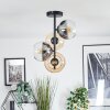 Koyoto Plafondlamp, Kogellampje 31 cm Amber, Duidelijk, Rookkleurig, 4-lichts