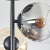 Koyoto Plafondlamp, Kogellampje 31 cm Amber, Duidelijk, Rookkleurig, 4-lichts