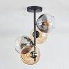 Koyoto Plafondlamp, Kogellampje 31 cm Amber, Duidelijk, Rookkleurig, 4-lichts