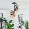 Koyoto Plafondlamp, Kogellampje 31 cm Amber, Duidelijk, Rookkleurig, 4-lichts